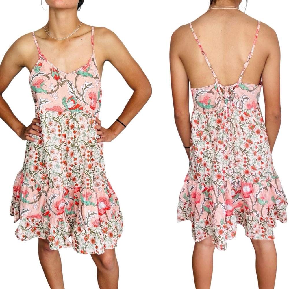 Raya Sun Floral Sun Dress Women Medium Floral Boho Fairy Festival Beach Cottage